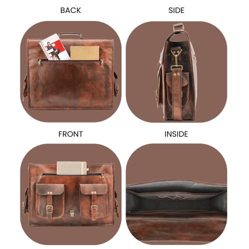 Handmade World Leather Messenger Bags For Men 16 Women Mens Briefcase Best Computer Satchel Bag Fits Up To 16" Inch Laptop #TOP4