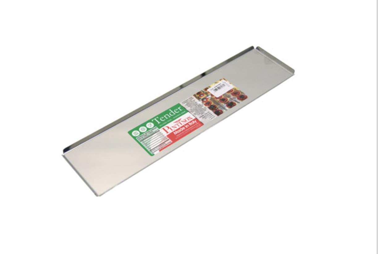 PINTINOX Vassoio Rettangolare Bartender in Acciaio Inossidabile 40 x 10 cm