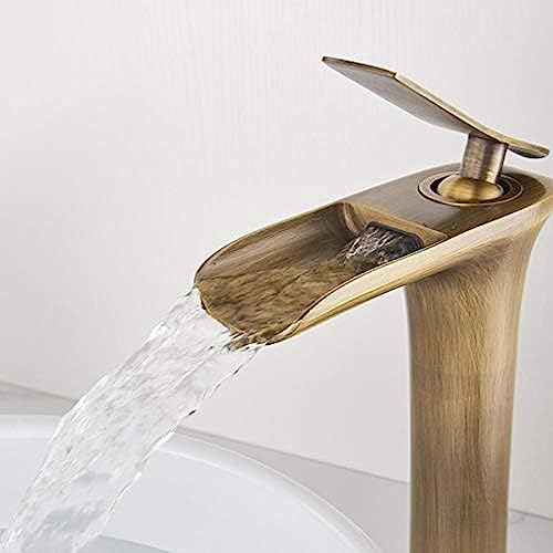 Robinets de lavabo mitigeur cascade robinet de salle de bains moderne eau chaude froide - 3