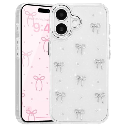 iPhone 17用 メタリックピンクリボンケース Amazon.co.jp: 対応 iPhone 17 用 ケース 可愛い キラキラ リボン