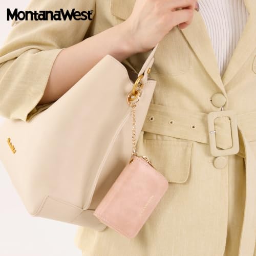 Image of Montana West Small Credit Card Holder for Women Rfid Blocking Compact Card Organizer Multiple Card Slots With Zipper