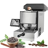 DDZJTPP 200g Kaffeeröster, Kaffeebohnenröster mit 9 voreingestellten Kurven, Ausgestattet mit Intelligenter Automatik mit Bohnenschale & Rauchfilter, für den Heimgebrauch oder das Büro