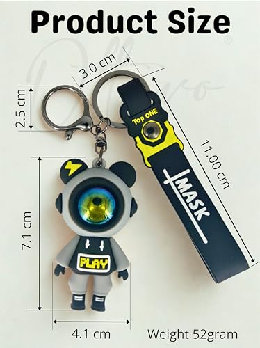 Image of OTTAVO Cute Cartoon 3D Silicone High -Quality PVC Material Keychain, Suitable for Boys and Girls - Pack of 1.