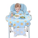 お食事エプロン 長袖 ベビー 6ヶ月-36ヶ月 赤ちゃん 一体型よだれかけ 防水 汚いにくい 軽量 洗える 入園準備 女の子 男の子 出産祝い