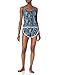 Bottoms Out Women's Printed Rayon Lace Trim Boxer Short and Cami Sleep Set