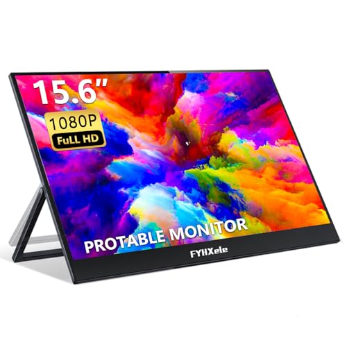 Monitor portátil FYHXele com suporte dobrável