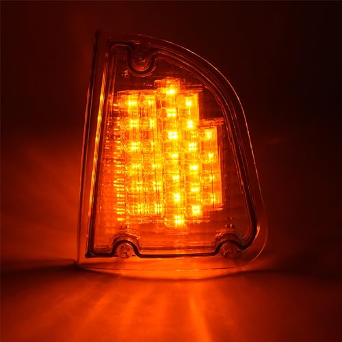 KUAFU 29 Amber LEDs Turn Signal Light Compatible with 1986-2008 Kenworth T600A K300 T300 T330 T600 Driver and Passenger Side Signal Lamp Parking Lamps P/T/C light Amber Lens Plastic 2Pcs