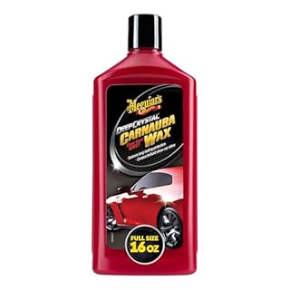Meguiar's Deep Crystal Carnauba Wax, High-Grade Carnauba Liquid Car Wax for Long-Lasting Protection, Creates a Brilliant Shine and Gloss, Blocks UV Rays, Ideal Step for After Polishing, 16 Oz