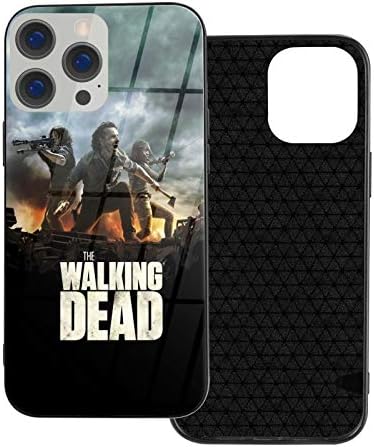 IOPIOP The Walking Dead Compatible with iPhone 12, iPhone 12Pro, iPhone 12mini, and iPhone 12 Pro Max Case Clear with Design Tempered Scratch Resistant Glass Slim, White, IP12-6.1
