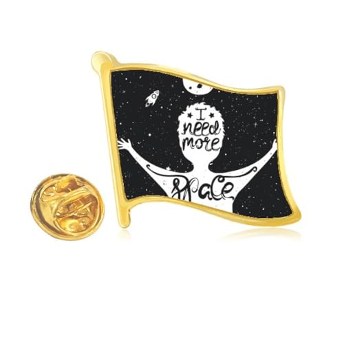 Pin's en métal doré finition de joaillerie citation blanche gravée