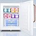 Summit Appliance FS30LTBC Compact All-Freezer for Medical/General Purpose Use with Pure Copper Handle, Manual Defrost, Flat Door Liner, Removable Shelves, Lock and Adjustable Thermostat