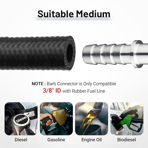 Image of EVIL ENERGY 3 /8 SAE quick-disconnect male to 3 /8 hose barb Fittings