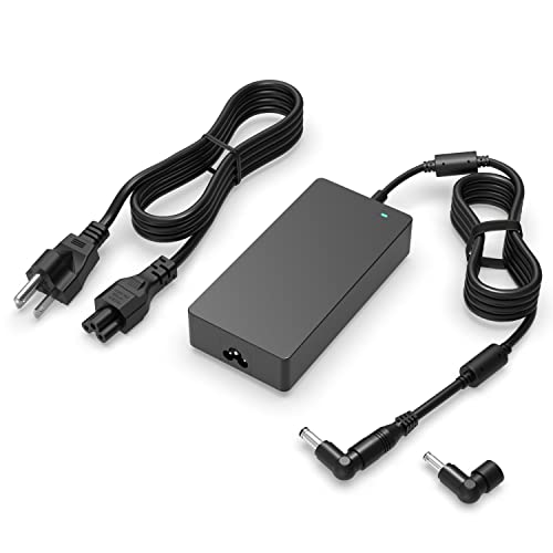 Dexpt Cargador de CA de 180 W, 150 W y 120 W Compatible con MSI Stealth 15M Creator M16 Z16, Sword 15 17 Cable de alimentación de Adaptador de Corriente para computadora portátil (Certificado por UL)