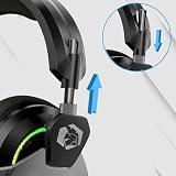 EMPIRE GAMING Zestaw słuchawkowy H13 RGB Gamer - dla Konsola do gier, Xbox One/Series, Switch, PC, Mac, smartfonów, tabletów - Pilot - Dźwięk stereo High Definition - Elastyczny mikrofon - Czarny
