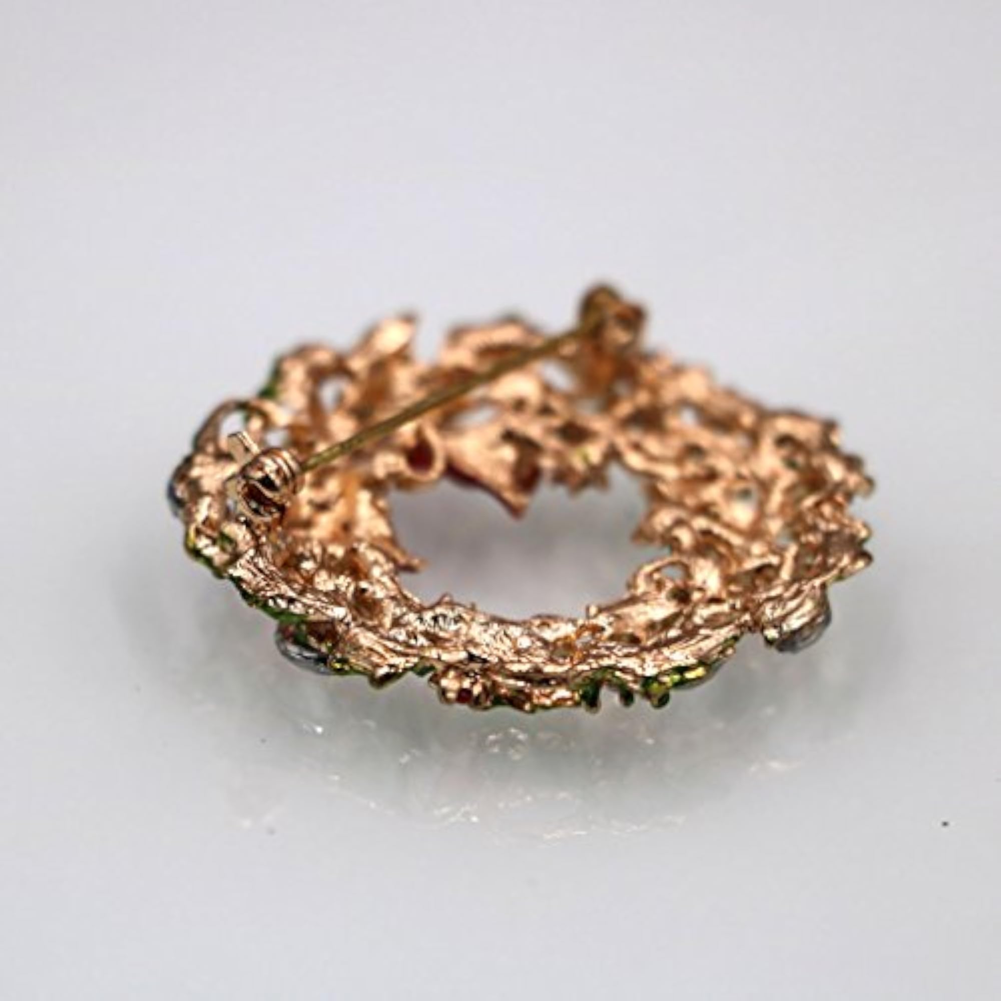 Women's Round Crystals Flower Brooch Pin, Party Gift