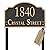 Personalized Address Sign LAWN MOUNTED - Custom House Number Sign Plaque,Address Plaque,House Address Numbers for Outside House Lawn,Yard,Ground,Garden,Drive Way Metal Free Standing with Stakes(Rose