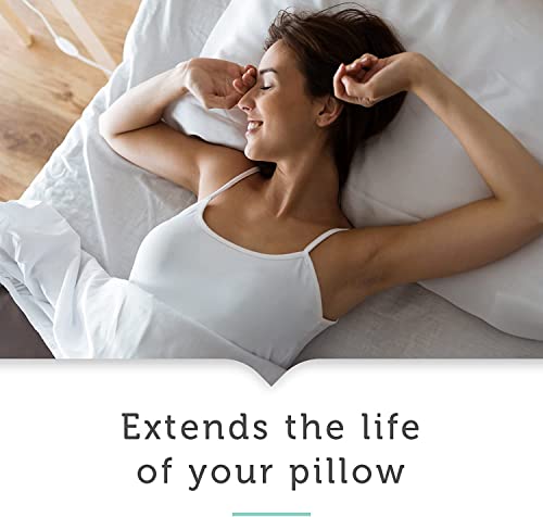 Allerease 100% Breathable Cotton Pillow Protector For Sleeping, King 36" X 20" - 4 Pack #TOP5