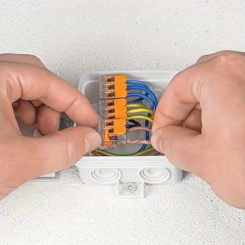 Connecteurs de fils à levier compacts pour fils électriques souples et rigides - 6
