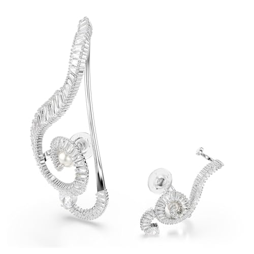 Ariana Grande SS25 Crystal Clip Earrings in Rhodium Finish - Part of the Ariana Grande x Swarovski Capsule Collection3