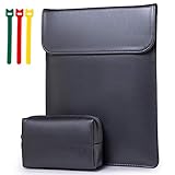  HYZUO 15-16 Zoll Laptop Hülle Tasche Laptophülle Laptoptasche Compatibel mit 2019 2020 MacBook Pro 16 A2141/ Surface Laptop 3 15 Zoll/Dell XPS 15/2012-2015 MacBook Pro 15 A1398, Titan grau