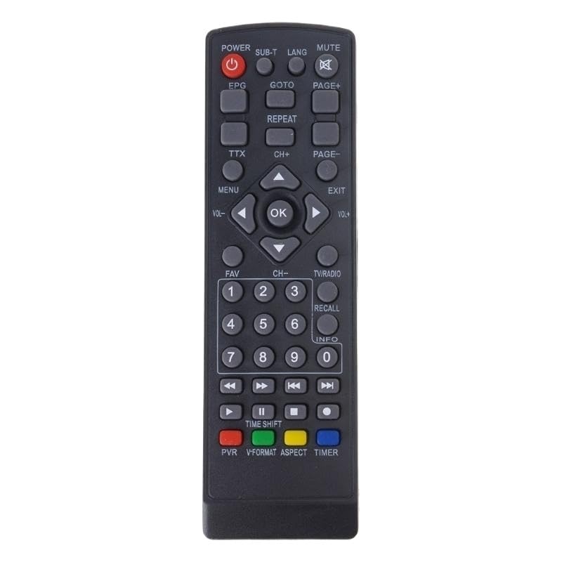 1pc Set Top Box Control Remoto for DVB-T2, Controlador STB hasta 10m de Larga Distancia