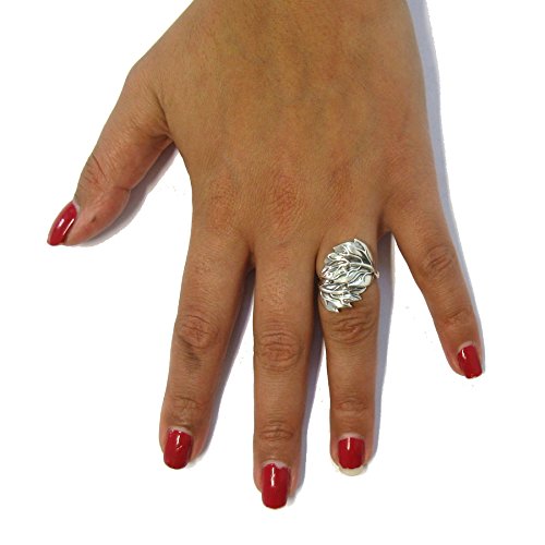 Sterling silber Ring Blatt 925 Empress Größe 45-69