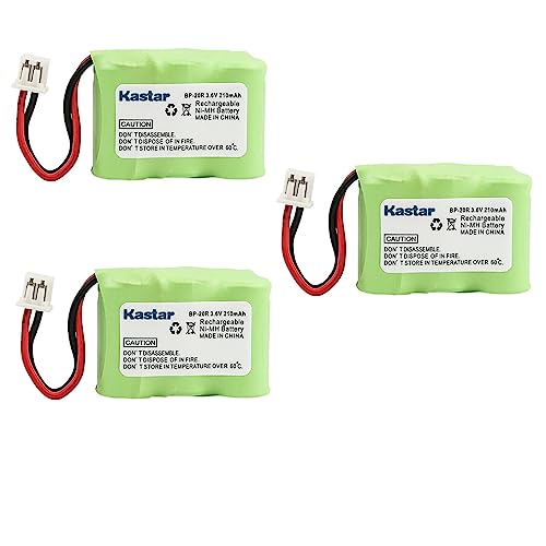 Kastar 3-Pack Battery Replacement for Dogtra Receiver 200NCP, Receiver 202NCP, Receiver 280NCP, Receiver 282NCP, Receiver 300M, Receiver 302M, Element 300M Dog Training Collar, YS-200 Collar