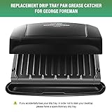 Bonnary Replacement Drip Tray Pan Grease Catcher for George Foreman 14.5"，Easy to Clean Grill Grease Tray Tray for George Foreman Grill Parts - Image 6