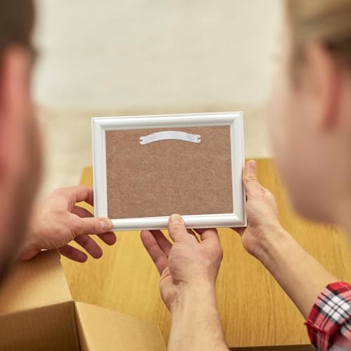 Image of KALLORY 50pcs Picture Frame Backing Clips Hardware for Invisible Fixation Sturdy and Lightweight Design for Picture Framing Projects and Artwork Display