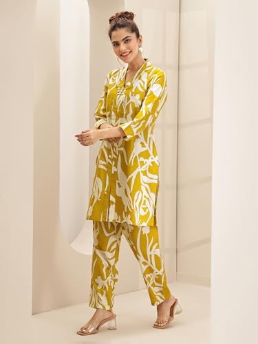 Image of Libas Printed Cotton Blend Co-ord Set