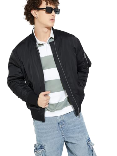 Image of Max Men's Polyester Standard Length URB N MA1 Bomber Jacket