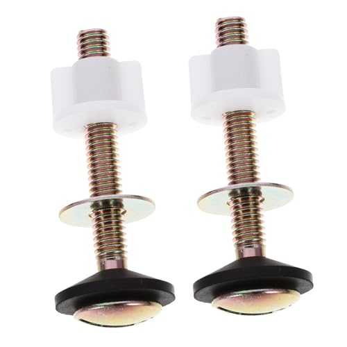 HEATSHAKING 2個 トイレタンクボルト 耐錆性属製 取付簡単 ユニバーサル設計 便座取り付け部品 交換用ネジ 強優れたトイレ固定用パーツ