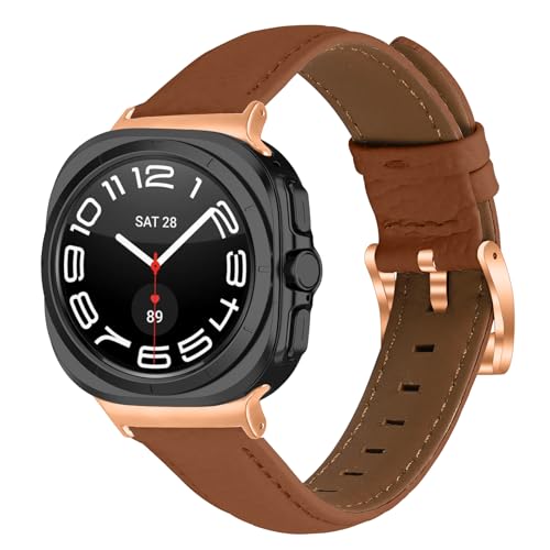 Samsung Galaxy Watch Ultra 47mm�Ή����U�[�X�g���b�v ���߉\�ȃ��[�Y�S�[���h�o�b�N�� �y�� �J�W���A���X�|�[�c�o���h Samsung Galaxy Watch 7/8 Ultra 47mm ���f�B�[�X �����Y, One Si