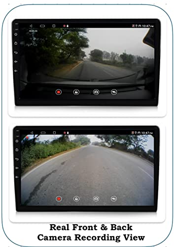 Image of AUTO SNAP 9 Inch Car Stereo Touch Screen HD Double Din Stereo Player 12 Android Version Gorilla Glass IPS Display Front /Rear Camera Support 2GB RAM /32GB ROM