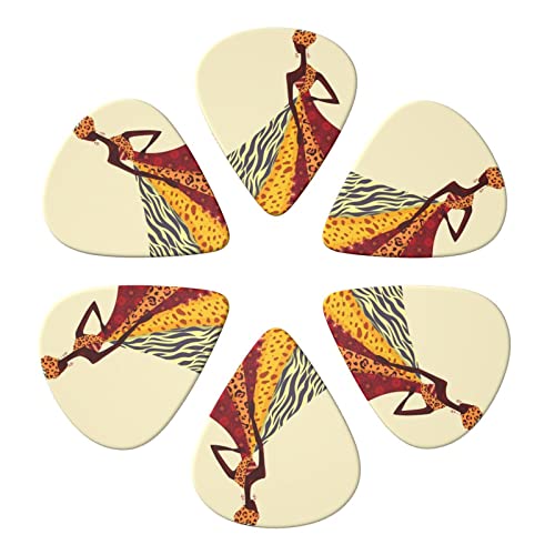 Lot de 6 médiators traditionnels africains pour guitare acoustique, guitare électrique, basse, ukulélé – fins, moyens et… - Les Beatles, Paul McCartney, John Lennon, RIngo Starr, George Harrison Lot de 6 médiators traditionnels africains pour guitare acoustique, guitare électrique, basse, ukulélé - fins, moyens et… – Image 5