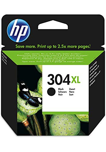 HP 304XL (N9K08AE) Original Druckerpatrone Schwarz mit hoher Reichweite für HP DeskJet 26xx 37xx ENVY 50xx