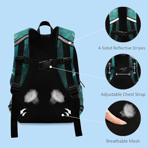 panksolu Underwater Mermaid Toddler Backpack for Boys Girls Kids Backpacks Preschool Bag Travel Bag4