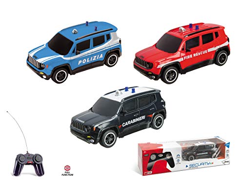 Mondo Motors- Jeep Renegade Security - Voiture radiocommandée - 3 Couleurs Assorties - Echelle 1:24 - 63564