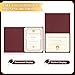 Ndsox 50 Packs Burgundy Certificate Holders, Graduation Diploma Holders, 350GSM, Diploma Covers with Gold Foil Border for Letter Size 8.5