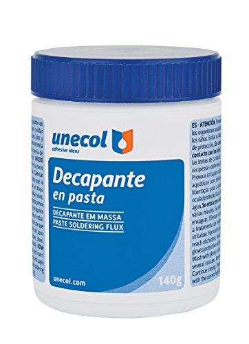 Unecol 7005 Decapante (pasta, bote con pincel), Blanco, 140 g