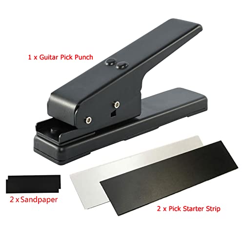 HUIOP Guitar Pick Punch Set avec 2 Pick Strips 2 Papier de verre Facile à utiliser DIY Pick Maker Merveilleux choix de… - Les Beatles, Paul McCartney, John Lennon, RIngo Starr, George Harrison HUIOP Guitar Pick Punch Set avec 2 Pick Strips 2 Papier de verre Facile à utiliser DIY Pick Maker Merveilleux choix de… – Image 3