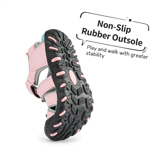 Image of DREAM PAIRS Boys Girls Closed-Toe Outdoor Summer Water Sport Sandals for Toddler /Little /Big Kid