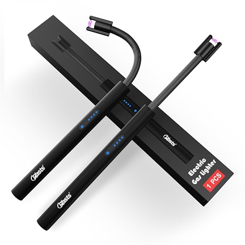 Image of Crasts USB Plasma Rechargeable Electric Gas Lighter for Pooja Room, Candles, BBQ, Multi Purpose - 360 Degree Flexible & Windproof (Multicolor)