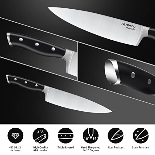 FETERVIC Chef Knife, 8Inch Super Sharp Professional kitchen knife with