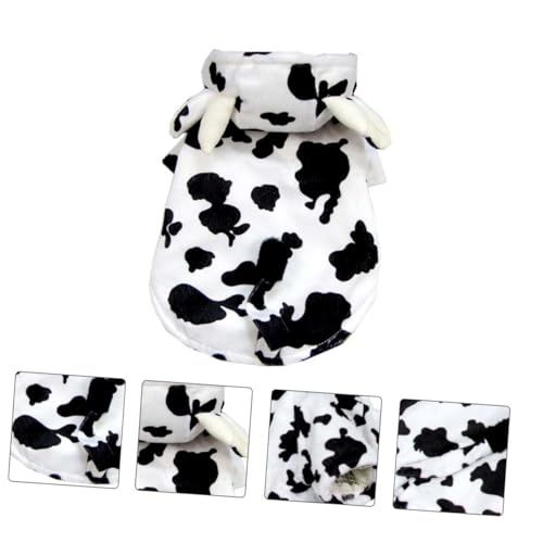 Disfraz para perro estampado de vaca, talla S miniatura 6