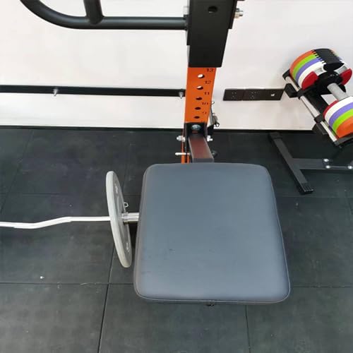 Squat Rack Attachment - Verstellbare Winkel Achsenpolster für Brust oder Rücken Unterstützung - Rudertrainer Fitnessgerät