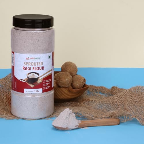 Image of Nutriplato-enriching lives Sprouted Ragi Flour, 700g (Pack of 3)