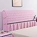 TSZRJ Testiera del Letto Copri Imbottita Tessuto Elasticizzato, Homefurnishing all-Inclusive Anti-collisione Fodera Testata Letto Pink-Queen