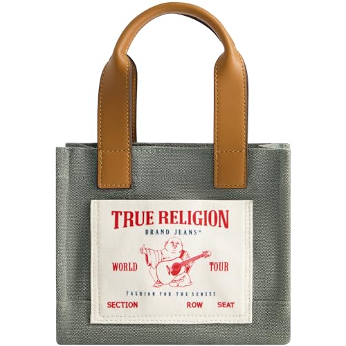 Image of True Religion Tote Bag, Women's Mini Travel Shoulder Bag with Adjustable Strap