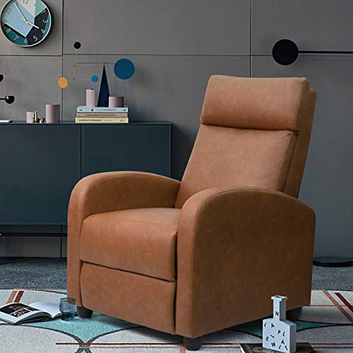 image for Homall Recliner Chair Padded Seat PU Leather for Living Room Single So